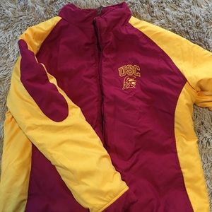 USC puffer windbreaker
